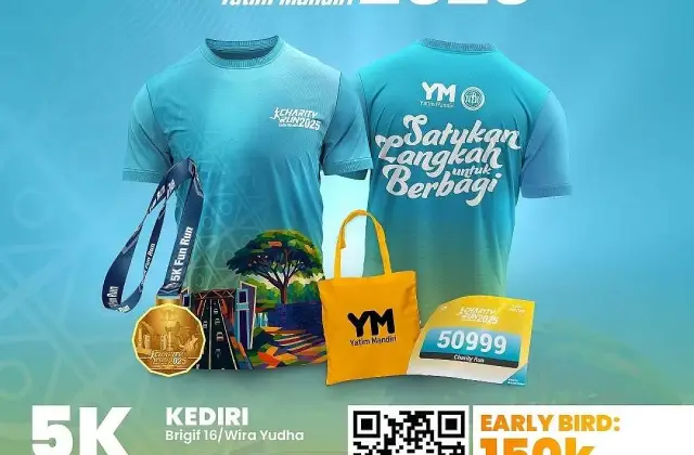 Charity Run oleh Yatim Mandiri Chapter Kediri
