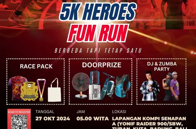 5K Heroes Fun Run Bali 2024