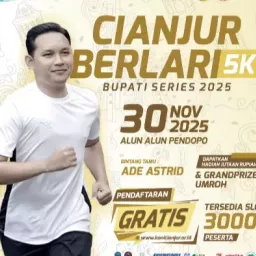 Fun Run “Cianjur Berlari 2025” Siap Digelar, Ajang Lari Terbesar di Cianjur Gratis untuk 3.000 Peserta